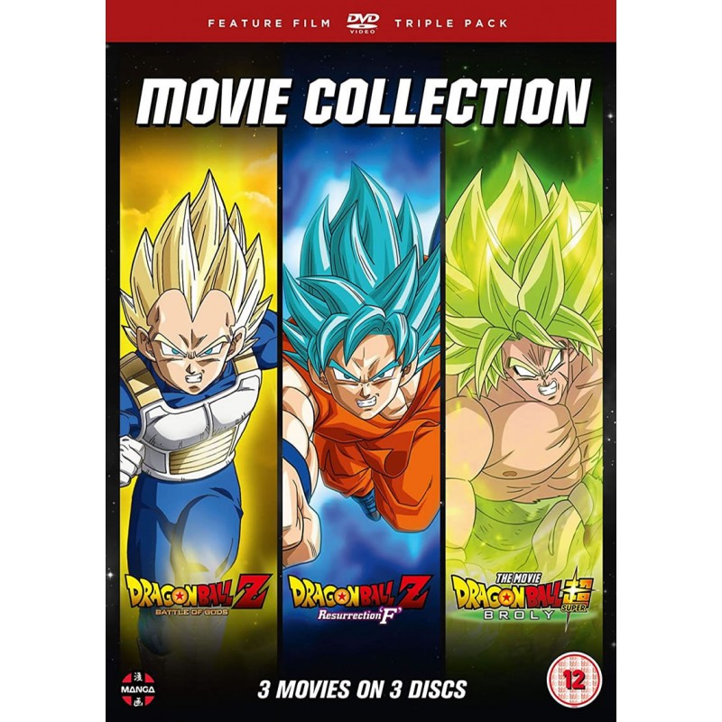 Product Image: Dragon Ball Z Movie Trilogy: Battle of Gods, Resurrection of F & Broly (12) DVD