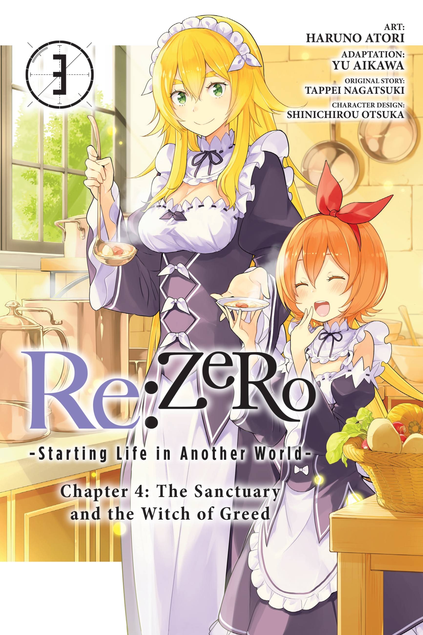 Product Image: Re:ZERO -Starting Life in Another World-, Chapter 4: The Sanctuary and the Witch of Greed, Vol. 3 (manga)